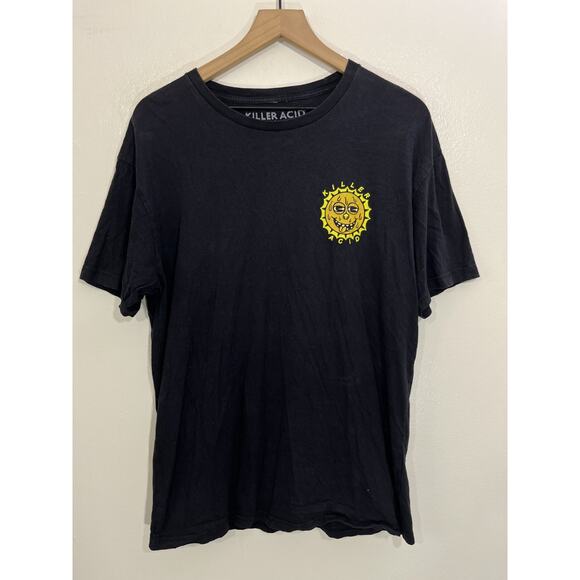 Streetwear Psychedelic Rise And Shine Tee L Normcore Alt Grunge Skater Y2K 90s - Picture 3 of 10